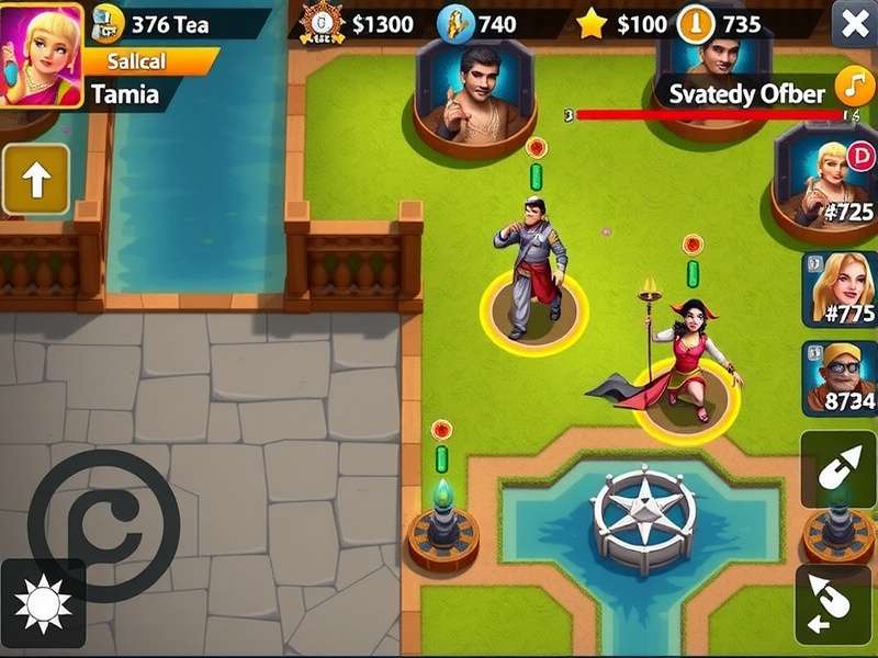 Courageous Clash Carnival strategy map and character selection